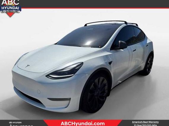 TESLA MODEL Y 2021 5YJYGDEF1MF157787 image